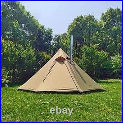 Tipi Hot Tent with Fire Retardant Stove Jack for Flue Pipes, 34 Person