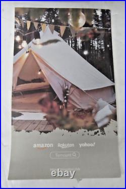 Tomount Canvas Bell Tent Outdoor Camping Glamping tent 16.4feet x 9.2feet
