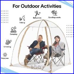 TopGold Sports Tent Igloo Shelter Pop Up Pod Clear Tent Outdoor Bubble Tent