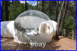 Transparent inflatable bubble camping tent with double rooms