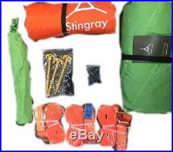 Tree Tent Tensile Stingray 3 Person Hanging Hammock Hiking Camping Outdoor