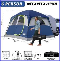 UNP SUV Tent for Camping, 6-person Car Camping Tent, SUV Tailgate Tent for Ou