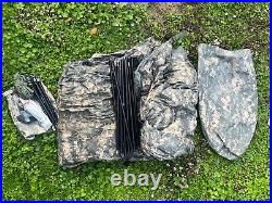 USGI Improved Combat Shelter ACU Tent Set One Man with rain fly ORC EXCELLENT