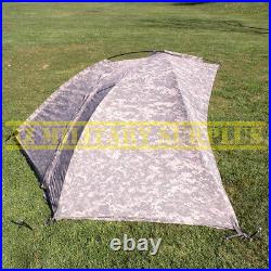 US MILITARY ONE MAN TENT IMPROVED COMBAT SHELTER wPOLES STAKES POUCHES EXCELLENT