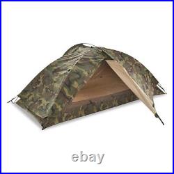 US Military GI Surplus Eureka! TCOP One Person Combat Tent Woodland Camo, Used