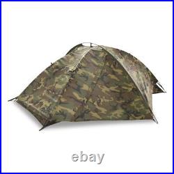 US Military GI Surplus Eureka! TCOP One Person Combat Tent Woodland Camo, Used