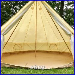 US Ship Waterproof 3/4/5/6M Oxford Bell Tent Family Glamping Camping Yurt Tent