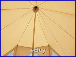 US Shipped Big Square 5X4M Touareg Bell Tent Wateproof Canvas with Double Door