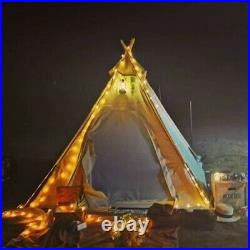 US Shipped Three Seasons Adult Camping Indian Teepee Pyramid Tent for 23 Person