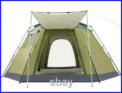 Ubon 5/6 Person Camping Tents Family Instant Cabin Tent Waterproof Double Layers