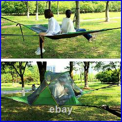 Ultra Light Portable Triangle Hammock Tent Hanging-off Ground Tree Tent Green