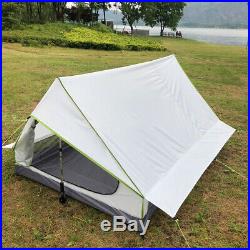 Ultralight 2-3 Person Rodless Tent Waterproof 2 Door Camping Outdoor Shelter