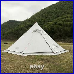 Ultralight Winter Pyramid Tent with Snow Skirt Ripstop Camping Bushcraft Tent