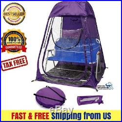Under The Weather XL Pod Sports Instant Easy Pop up Tent Wide & Clear View PURPL
