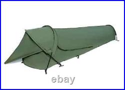 Upgraded Tactical Bivy Tent Waterproof Windproof Solo Shelter with Poles Window