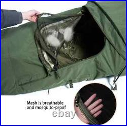 Upgraded Tactical Bivy Tent Waterproof Windproof Solo Shelter with Poles Window