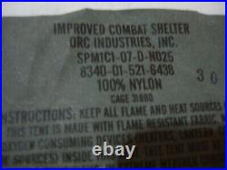 Used Us Military One Man Tent Improved Combat Shelter Digital Camo