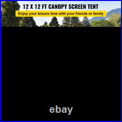 VEVOR Camping Gazebo Screen Tent, 1212ft, 6 Sided Pop-up Canopy Shelter Tent wi