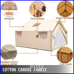 VEVOR Canvas Wall Tent 14'x16'with Frame Fire Water Repellent for Hunting&Camping