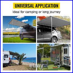 VEVOR Car Awning Car Tent Retractable Waterproof SUV Rooftop Grey 5'x8.2