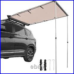 VEVOR Car Awning Car Tent Retractable Waterproof SUV Rooftop Sand 6.6'x8.2