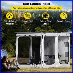 VEVOR Car Awning Room SUV Tent Room 8.2' x 8.2' Waterproof Windproof Shelter
