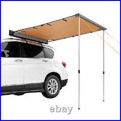 VEVOR Car Side Awning 4.6'x6.6' Rooftop Sun Shade Vehicle Awning Yard Shelter