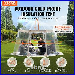 VEVOR Sports Tent Instant Pop-Up Clear Bubble Shelter Weather Proof 4-8 Person