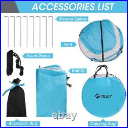 VILLEY 2 Person Pop Up Tent Camping Tent Waterproof Automatic Setup Instant