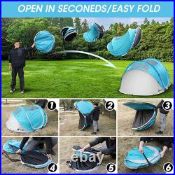 VILLEY 2 Person Pop Up Tent Camping Tent Waterproof Automatic Setup Instant