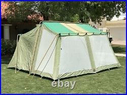 VTG Heavy Duty Columbia Greatland 3 Room Tent Sleeps 8 People Good Condition