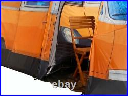 VW VOLKSWAGEN Bulli T2 Bus Zelt für 3 Personen Camping Campingplatz NEU ORANGE