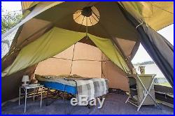 Vango Rosewood Poly-Cotton Tipi Tent 6 Person Glamping Teepee Tent