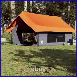VidaXL Camping Tent 5-Person Grey and Orange Waterproof