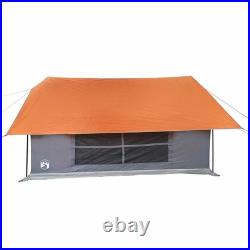 VidaXL Camping Tent 5-Person Grey and Orange Waterproof