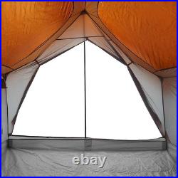 VidaXL Camping Tent 5-Person Grey and Orange Waterproof