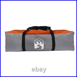 VidaXL Camping Tent 5-Person Grey and Orange Waterproof