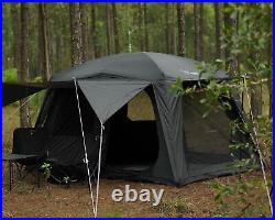 Vidalido 4-6 Person Camping Tent with 3 Door 2 Room Large Family Cabin Tents, Do