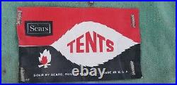 Vintage 1960's Sears Tent 11x8.5