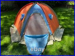 Vintage 1970s JanSport Mountain Dome Tent, Orange and Blue