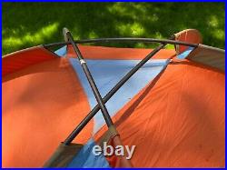 Vintage 1970s JanSport Mountain Dome Tent, Orange and Blue