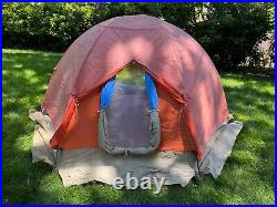 Vintage 1970s JanSport Mountain Dome Tent, Orange and Blue