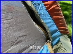 Vintage 1970s JanSport Mountain Dome Tent, Orange and Blue
