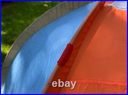 Vintage 1970s JanSport Mountain Dome Tent, Orange and Blue