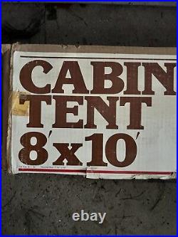 Vintage 1980s Canyon Tent 8x10 Academy Broadway Original Box & Manual EXCELLENT
