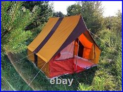 Vintage 4-Colors Camping Tent House USSR 4 Person 1991 NWT New