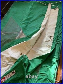 Vintage Coleman American Heritage CANVAS Roof Cabin Tent 8491-865 13'x10' Green