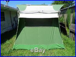Vintage Coleman Oasis Canvas Wall Tent 10' x 8' Camping