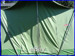 Vintage Coleman Oasis Canvas Wall Tent 10' x 8' Camping