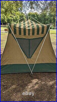 Vintage HILLARY CANVAS TENT (11X9) clean with instructions 1981